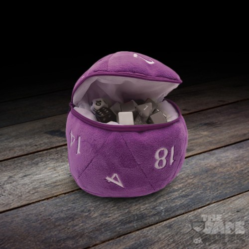 UP - D20 Plush Dice Bag - Purple
