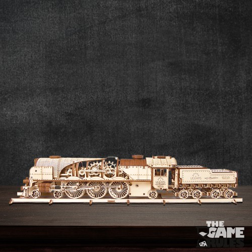 Ugears - V-Express Steam Train with Tender - 3D Παζλ - 538pc
