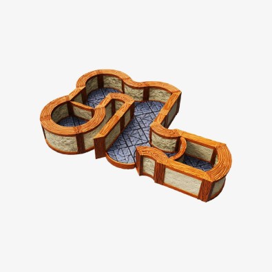 WarLock Tiles: Expansion Pack - 1 in. Town & Village Angles & Curves