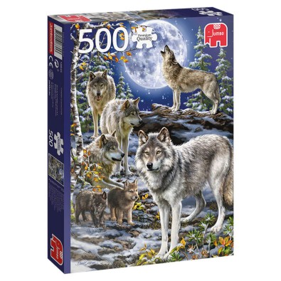 Αγέλη Λύκων το Χειμώνα - Παζλ - 500 pc