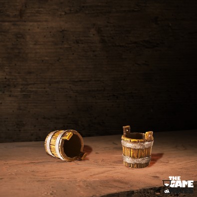 Wooden Buckets (Set of 4)