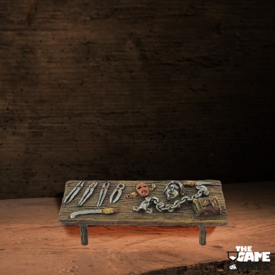 Table with torture tools