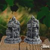 Dwarf Statue With Hammer Kneeling (x2)