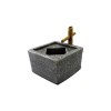 Set of Stone Lanterns with Bamboo Fountains
