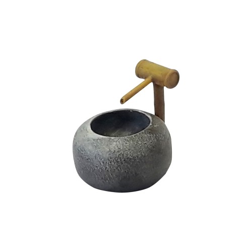 Set of Stone Lanterns with Bamboo Fountains
