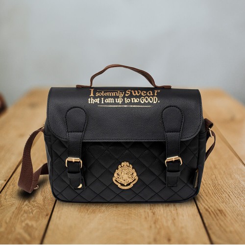 Harry Potter: Quilted Satchel Lunch Bag (Black)