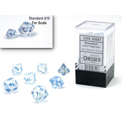 Borealis Luminary Icicle/Light Blue Mini Polyhedral 7- Die Set