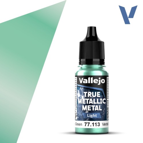 Vallejo True Metallic Metal Base - Beetle Green (18 ml)