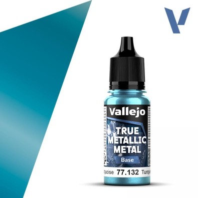 Vallejo True Metallic Metal Base - Hydra Turquoise (18 ml)