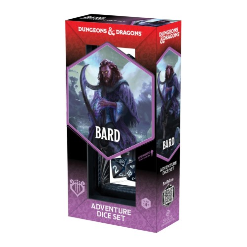 D&D Adventure Dice Bard Blue/Black (14)