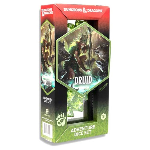 D&D Adventure Dice Druid Green (14)