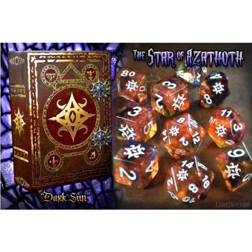 Elder Dice Star of Azathoth Glass & Wax Edition