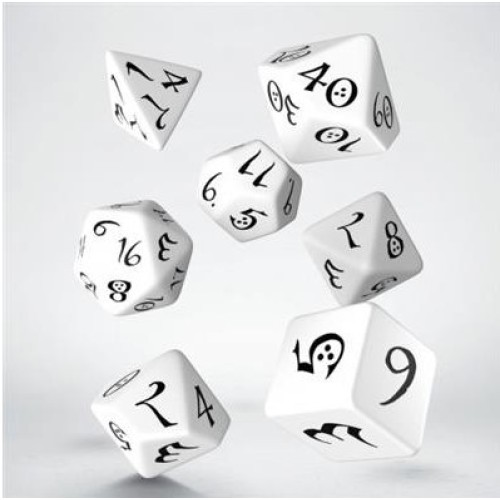 Classic RPG Dice Set: White & Black