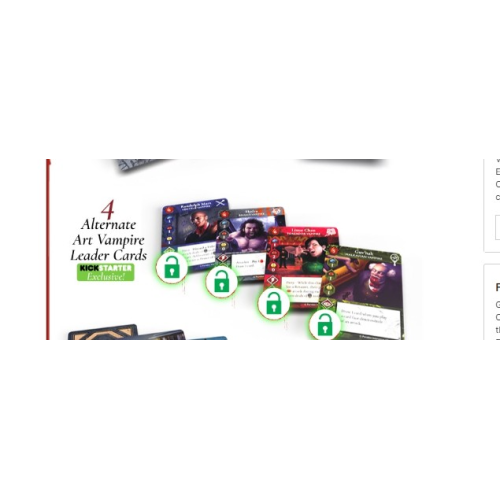 Vampire: The Masquerade Rivals Expandable Card Game Kickstarter Promo Pack