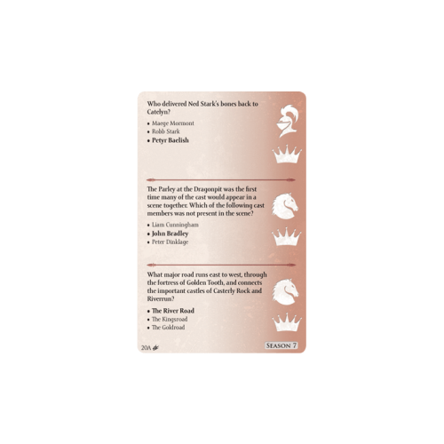 A Game of Thrones: The Trivia Game HBO - Seasons 5-8 (Exp)
