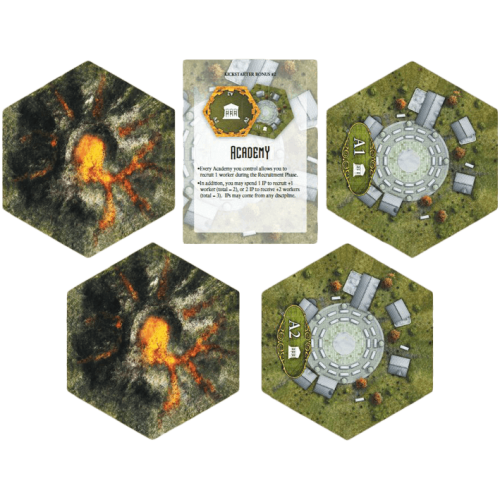 Clockwork Wars: Academy and Volcano Hex Set (Exp)