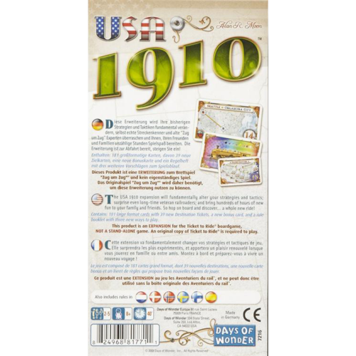 Ticket to Ride: USA 1910