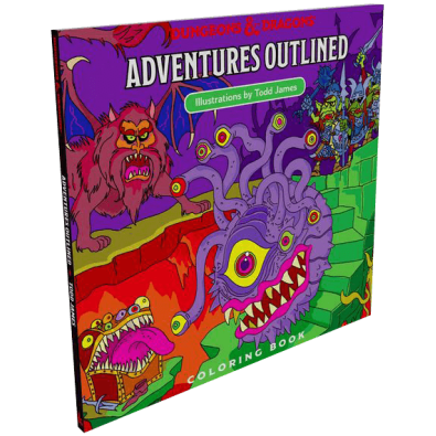 D&D Adventures - Outlined Coloring Book