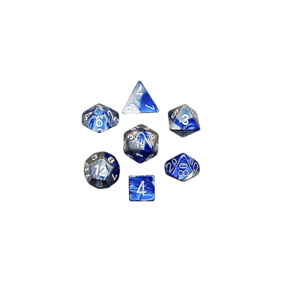 Gemini Polyhedral Blue-Steel /white x7