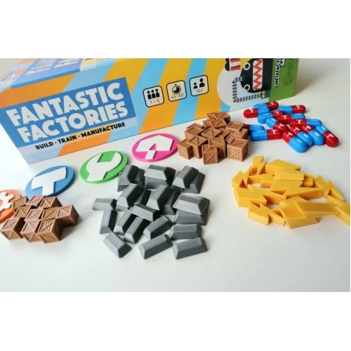 Upgraded tokens suitable for Fantastic Factories Base Game