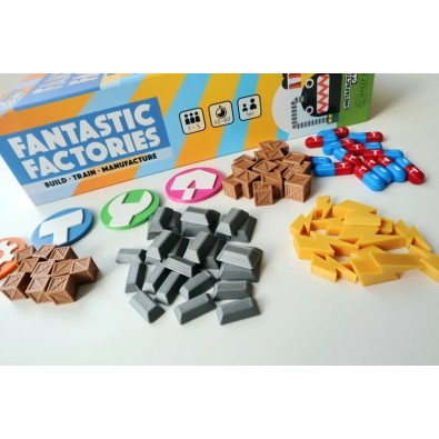 Upgraded tokens suitable for Fantastic Factories Base Game & Manufactions expansion