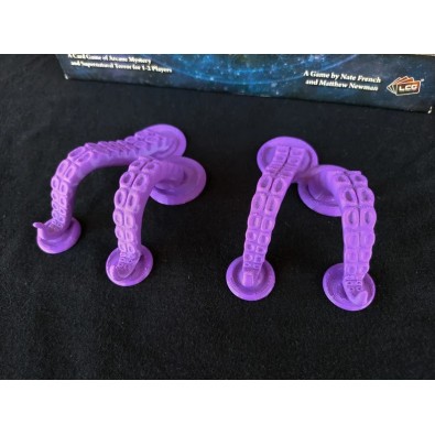 Tentacle card holders suitable for Arkham Horror - Red