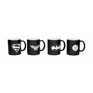 SD - DC Comics set of 4 logo mugs
