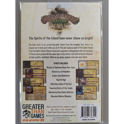 Spirit Island: Nature Incarnate – Premium Foil Spirit Panels