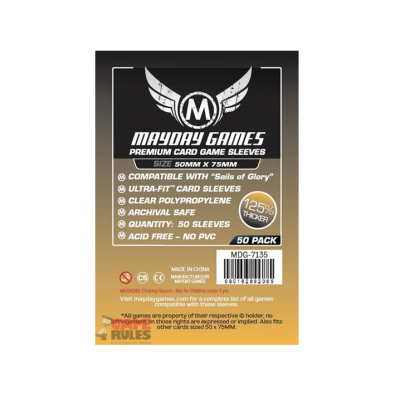 "Sails of Glory" Premium Card Sleeves (50x75mm) - 50C