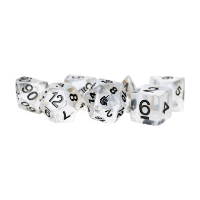 Unicorn Resin Polyhedral Dice Set: Unicorn Ice