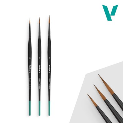 Vallejo Detail - Design Set - Synthetic fibers (Sizes 0, 1 & 2)
