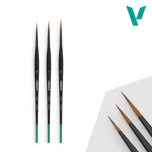 Vallejo Detail - Design Set - Synthetic fibers (Sizes 0, 1 & 2)