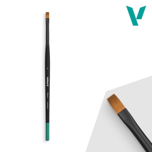 Vallejo Effects - Flat Rectangular Synthetic Brush No. 4