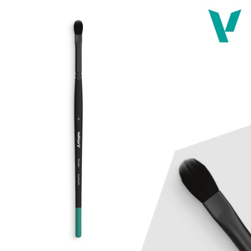 Vallejo Shader - Filbert Shader Flat Synthetic Brush No. 6