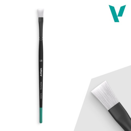 Vallejo Weathering - Weathering Flat Synthetic Brush L